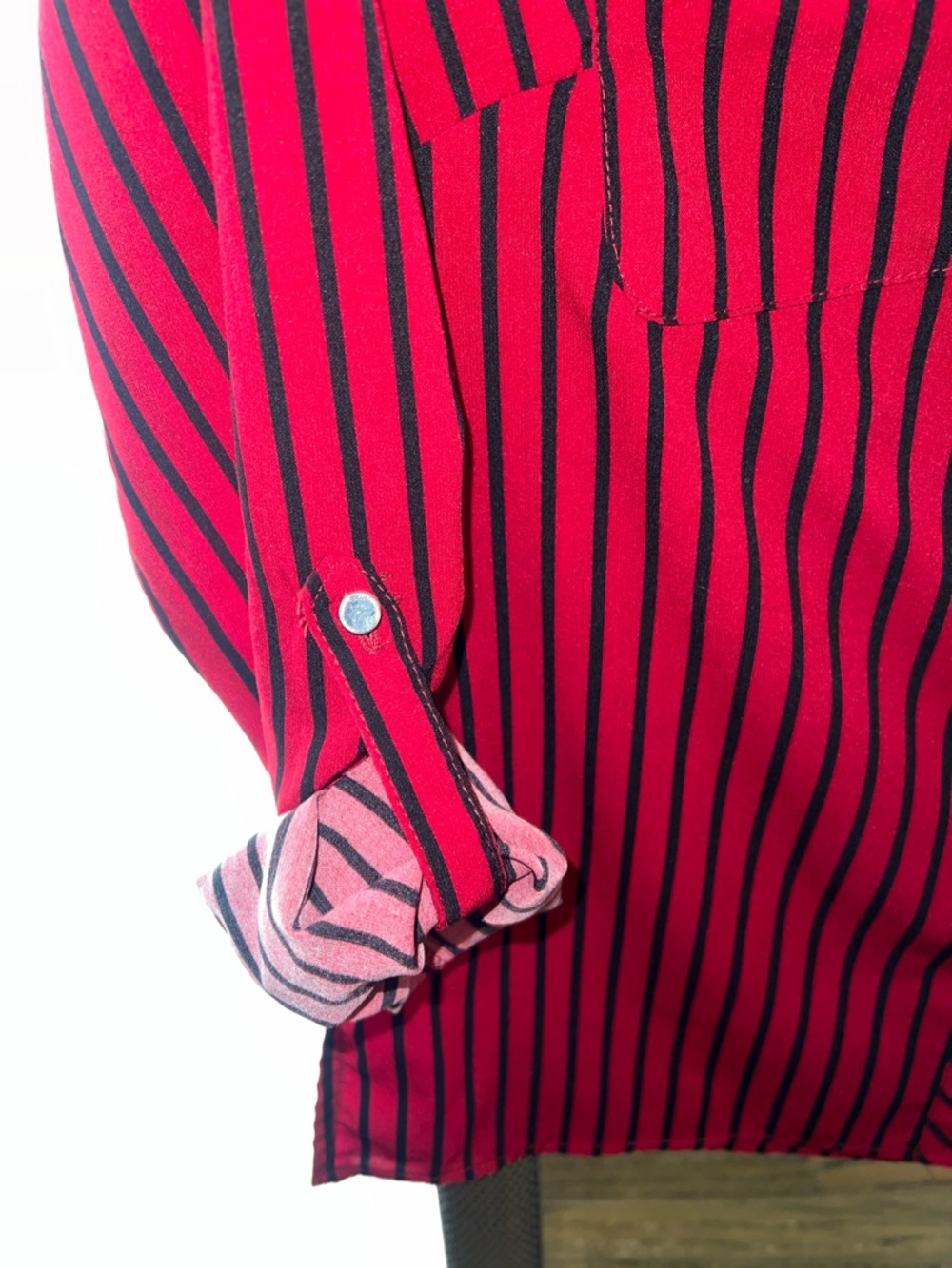 Notations Button-up Collared Blouse - Picture 4 of 6